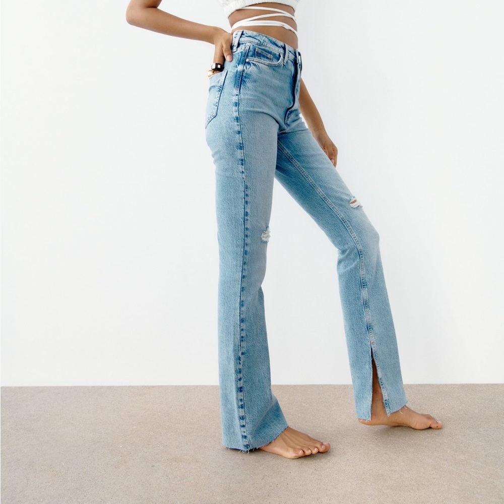NWT Zara Slim Flare high rise jeans